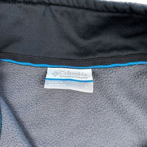 Columbia wWomen's Gray 1/4 Zip Fold Over Collar Fleece Sweatshirt Size Large - Picture 8 of 10